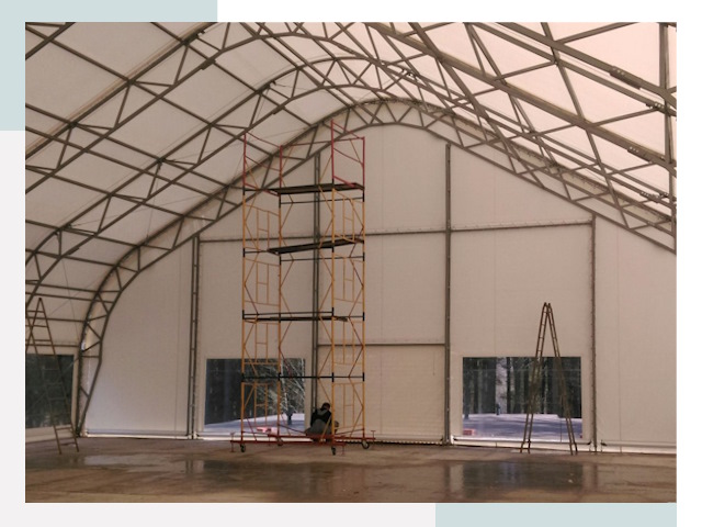 Шатровые ангары в Кронштадте