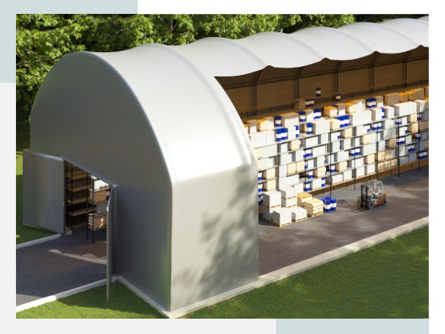 Тентовые ангары в Кронштадте