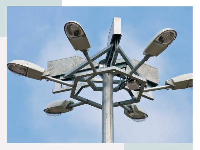 Монтаж осветительных мачт в Кронштадте