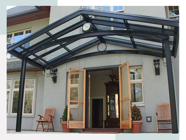 Козырьки металлические в Кронштадте